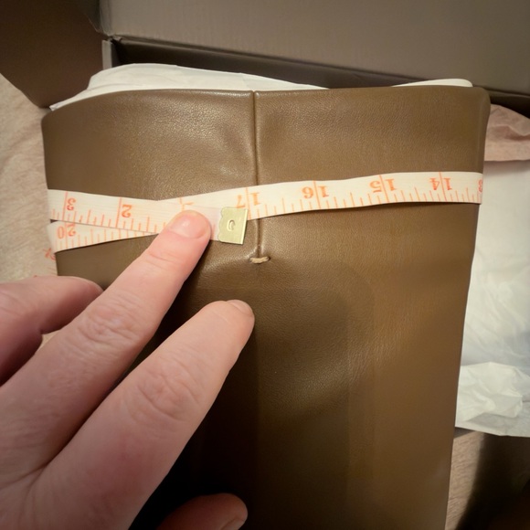 Franco Sarto Bowman New Knee High Boot Woodland Brown Stretch Wide Calf 7 M - Picture 8 of 11